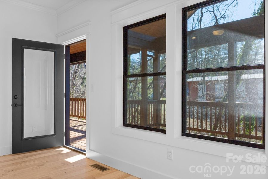 Exterior details and patio area of a home in , Asheville (Image 22). Exterior details and patio area of a home in , Asheville (Image 22).