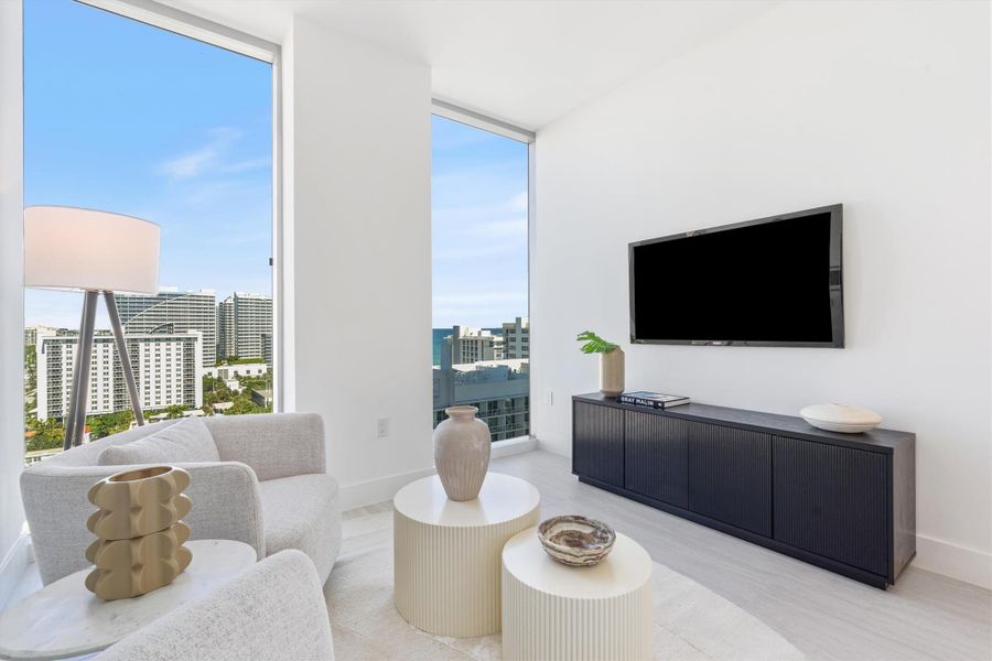 Furnished interior view inside a new home in , Fort Lauderdale (Image 11). Furnished interior view inside a new home in , Fort Lauderdale (Image 11).