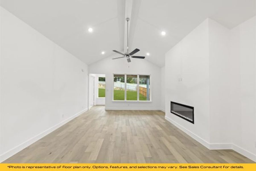 Representative unfurnished interior of a home built from the The Catalina by Stonefield Homes in The Highlands, Rockwall (Image 109).