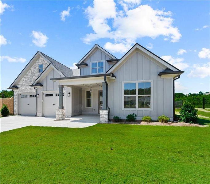 Front exterior of a new home in , Greensboro, GA, highlighting curb appeal (Image 23).