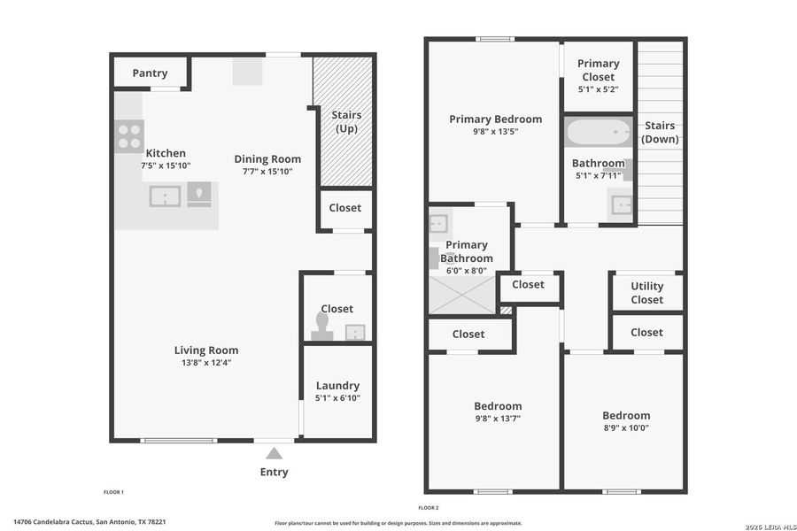 2D floor plan layout of this home in Sonora, San Antonio, TX (Image 3).