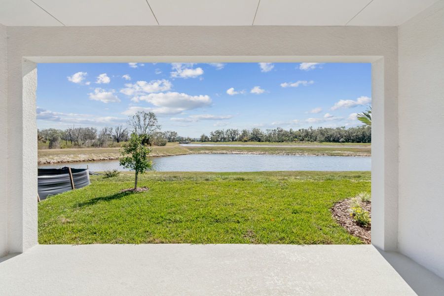 Exterior details and patio area of a home in North River Ranch – Garden Series, Parrish (Image 4). Exterior details and patio area of a home in North River Ranch – Garden Series, Parrish (Image 4).