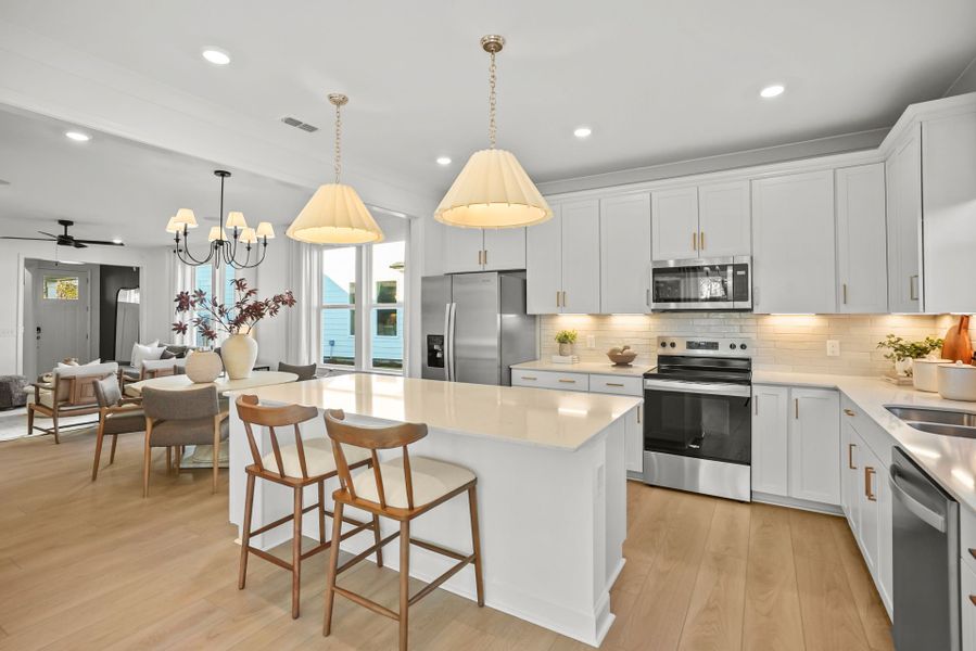 Representative furnished interior of a home built from the Compass by Del Webb in Del Webb Carolina Ridge, Midland (Image 19).