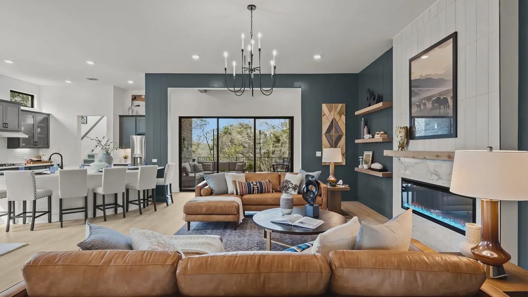 Furnished interior view inside a new home in Newhaven, Manor (Image 6).