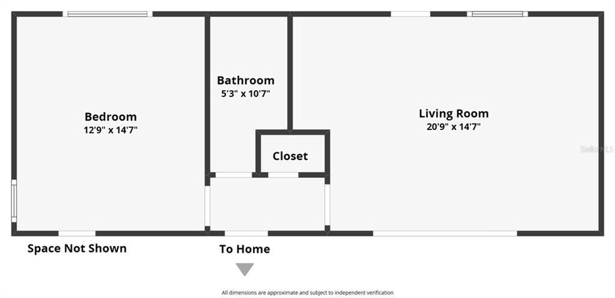 Casita floor plan.