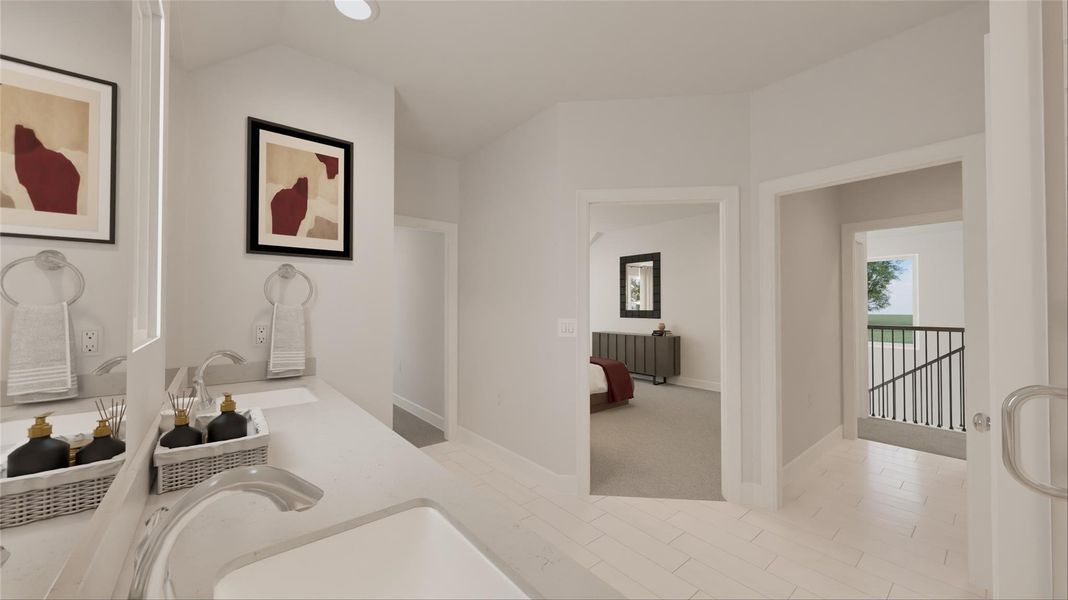 Furnished interior view inside a new home in Oakberry Trails, Waller (Image 12).