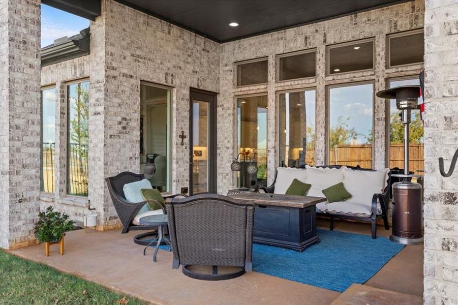 Exterior details and patio area of a home in North Sky 65', Celina (Image 22). Exterior details and patio area of a home in North Sky 65', Celina (Image 22).