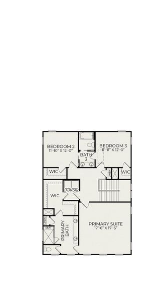 2D floor plan layout of this home in Nexton, Summerville, SC (Image 5).