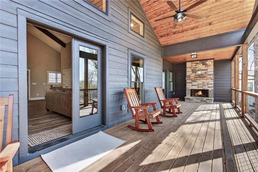 Exterior details and patio area of a home in , Morganton (Image 3). Exterior details and patio area of a home in , Morganton (Image 3).