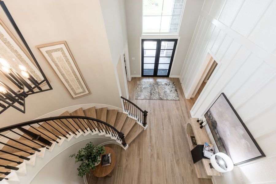 Representative furnished interior of a home built from the Camden by Tri Pointe Homes in Bridgeland, Cypress (Image 40).