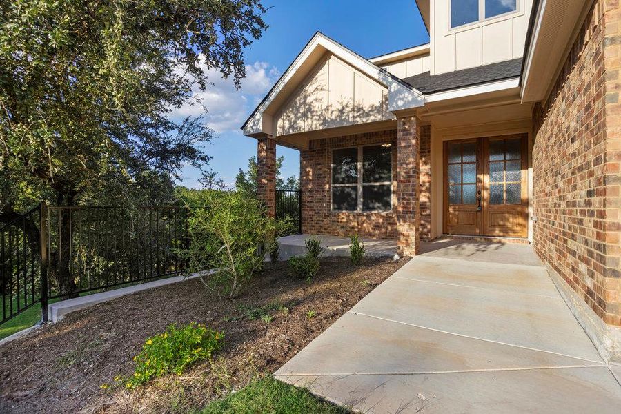 Exterior details and patio area of a home in , Belton (Image 21).