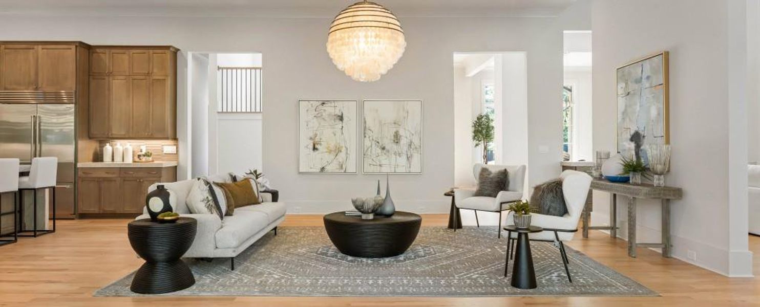 Furnished interior view inside a new home in , Marietta (Image 4).