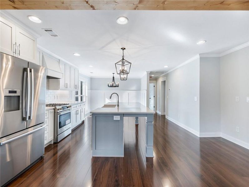 Furnished interior view inside a new home in , Buford (Image 13).