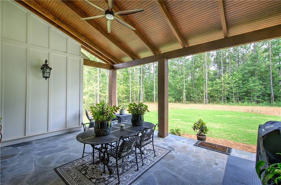 Exterior details and patio area of a home in , Acworth (Image 29).