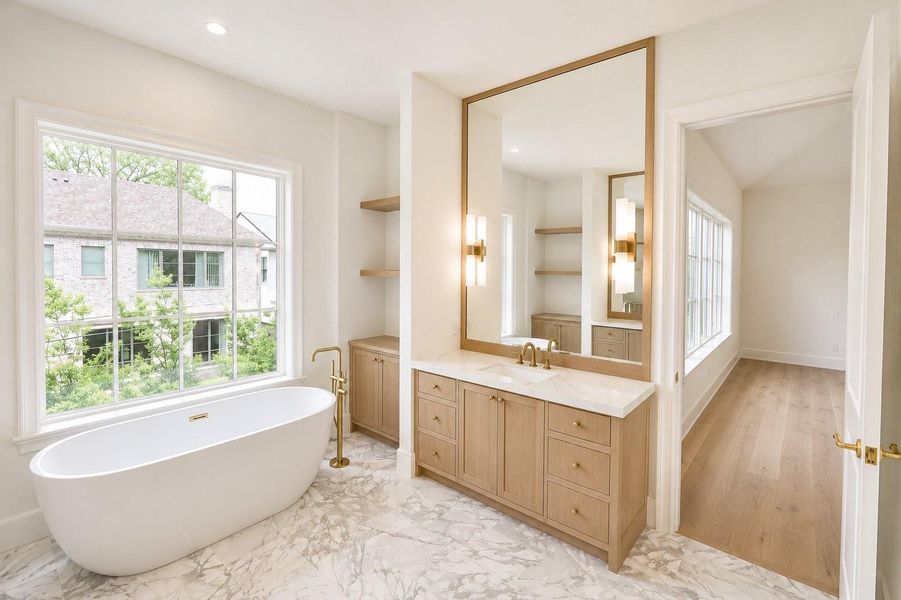 Furnished interior view inside a new home in , Houston (Image 29).
