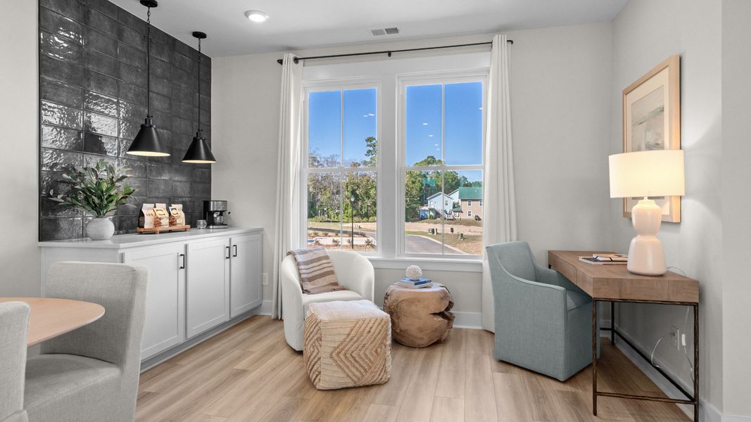 Furnished interior view inside a new home in Park Circle Townhomes, North Charleston (Image 10).