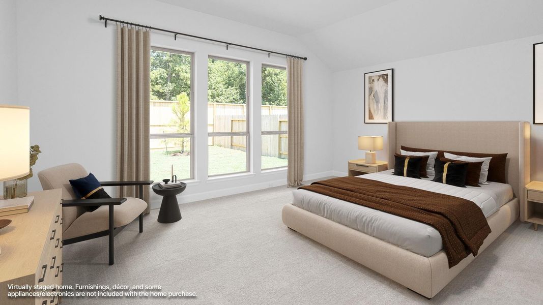 Furnished interior view inside a new home in Evergreen, Conroe (Image 11).