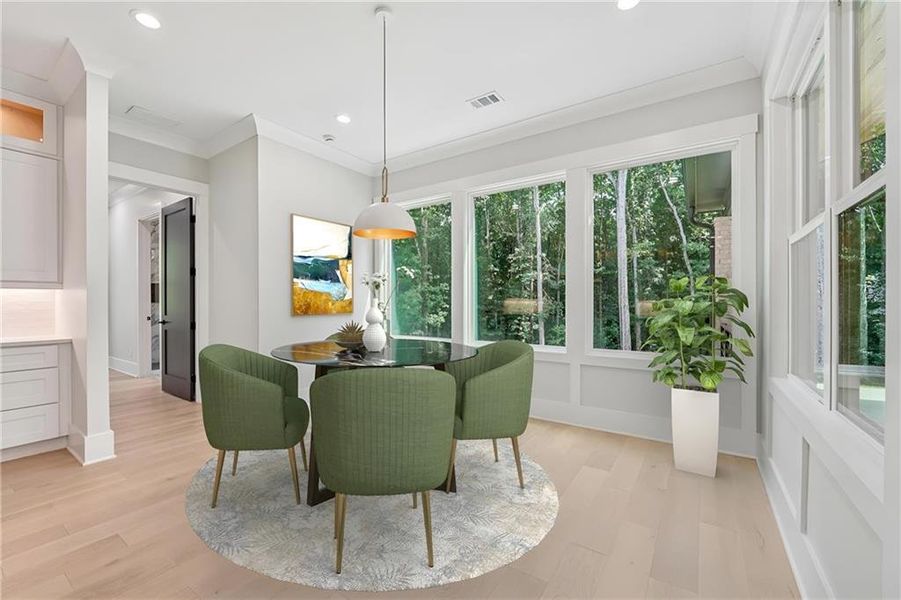 Furnished interior view inside a new home in , Commerce (Image 11).