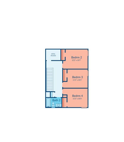 2D floor plan layout of this home in Creekhaven, Arcola, TX (Image 3). 2D floor plan layout of this home in Creekhaven, Arcola, TX (Image 3).
