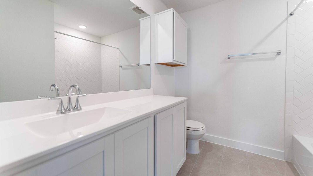 Furnished interior view inside a new home in Massey Oaks, Pearland (Image 7).