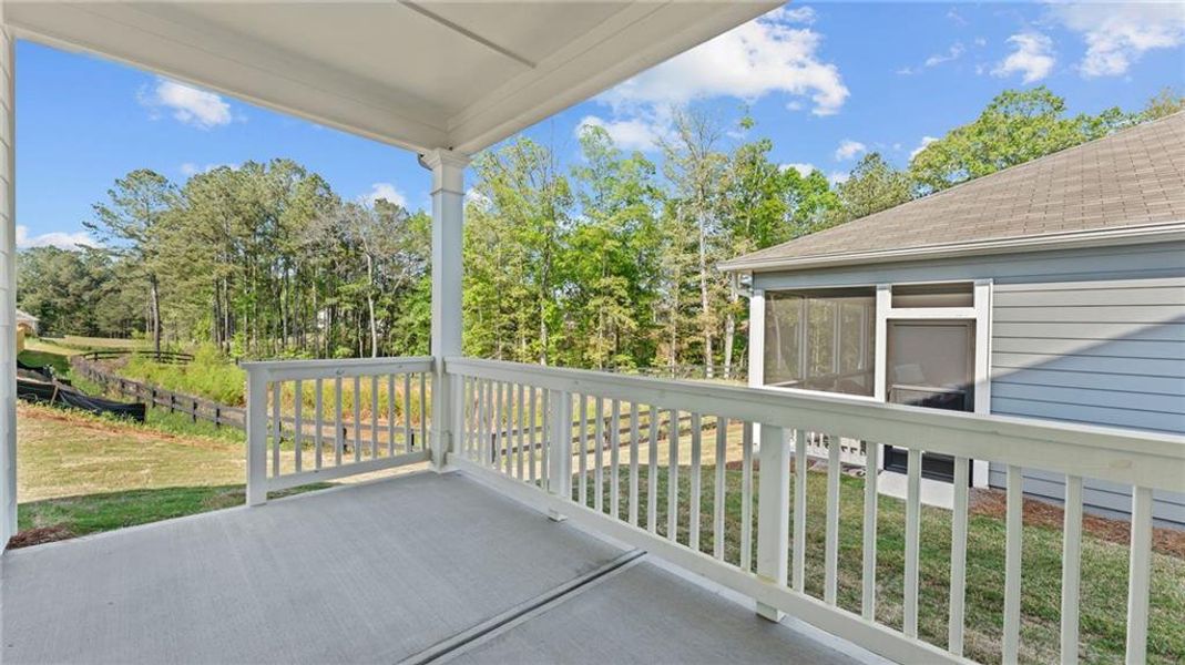 Exterior details and patio area of a home in Villages at Cedar Hill, Dallas (Image 3).