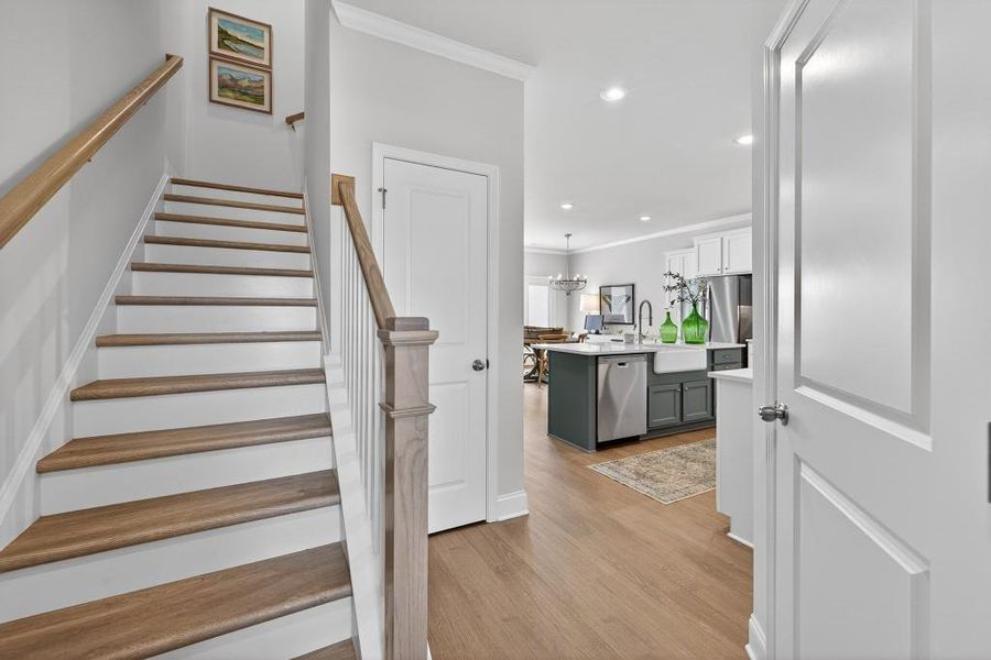 Furnished interior view inside a new home in , Suwanee (Image 4).