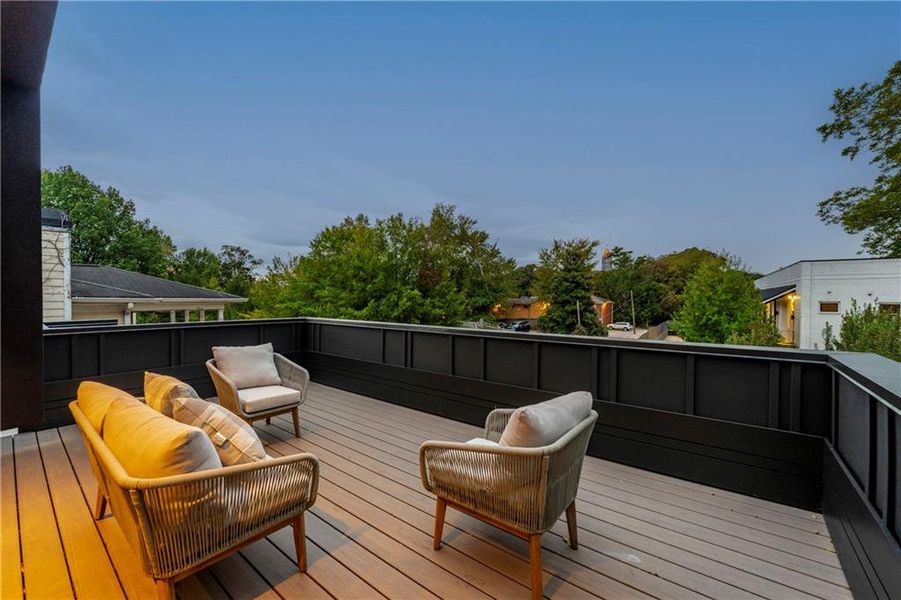 Exterior details and patio area of a home in , Atlanta (Image 28).