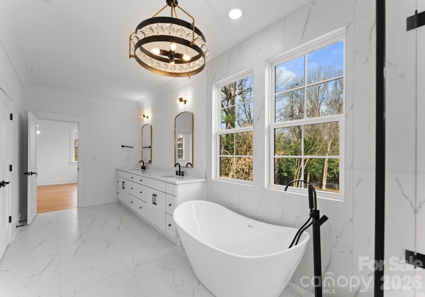 Furnished interior view inside a new home in , Charlotte (Image 6).