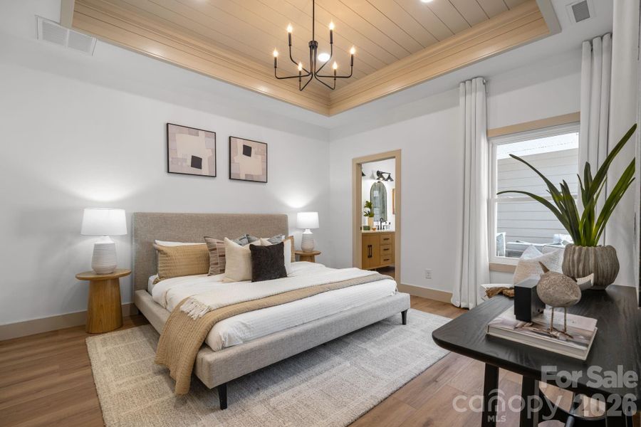 Furnished interior view inside a new home in , Hickory (Image 7).