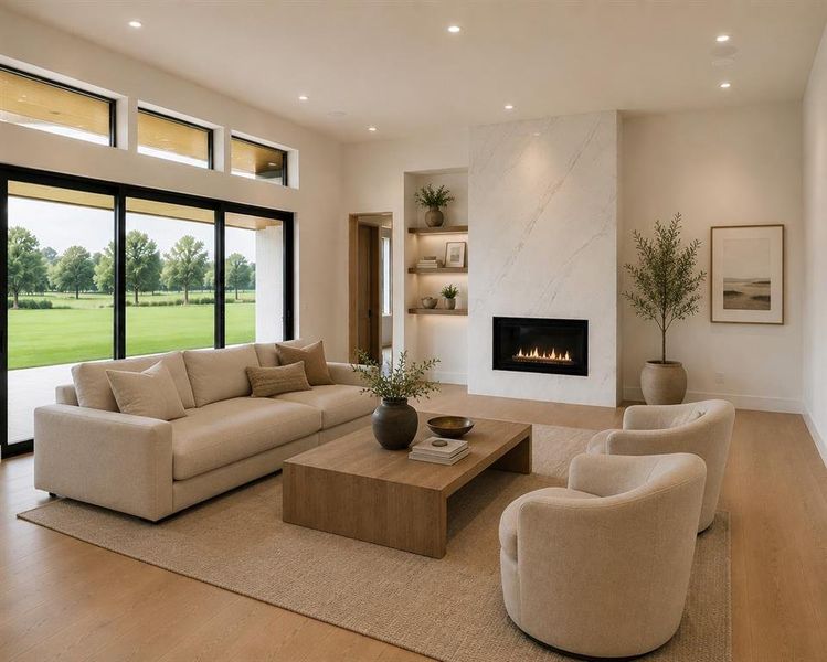 Living Room Staged