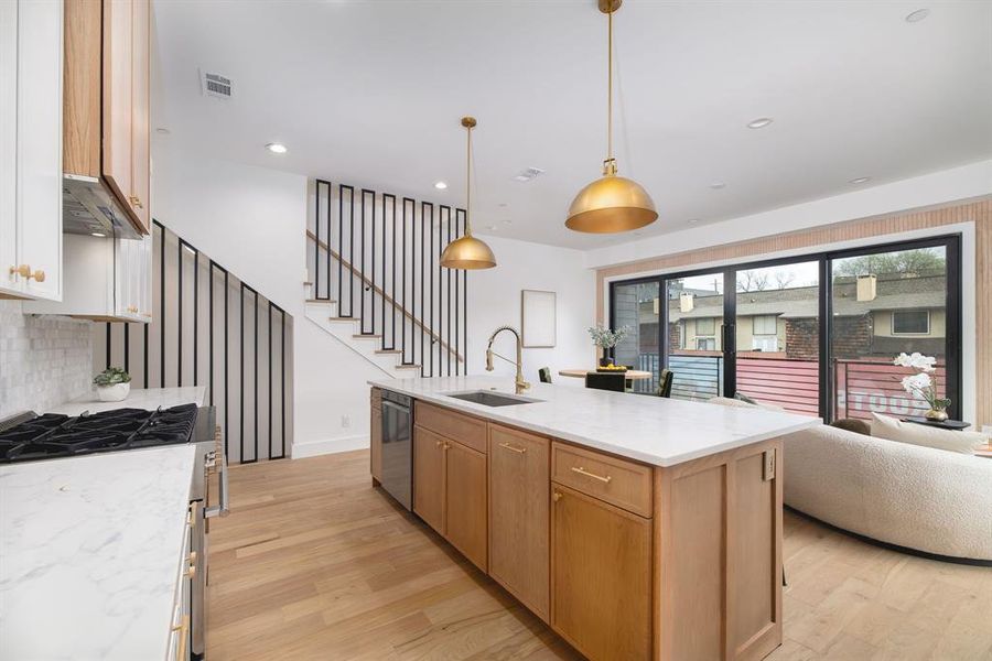 Furnished interior view inside a new home in , Dallas (Image 13).