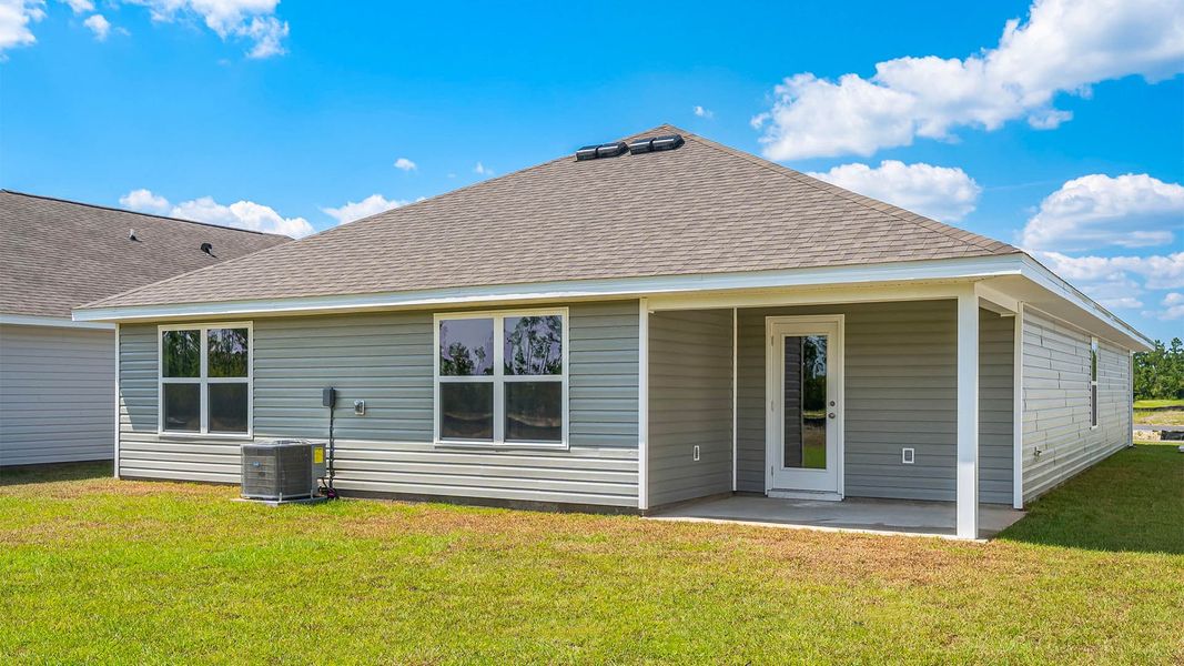 Representative exterior details of a home built from the The Cali by D.R. Horton in Morningside, Panama City (Image 21). Representative exterior details of a home built from the The Cali by D.R. Horton in Morningside, Panama City (Image 21).