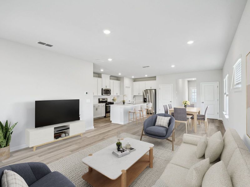 Furnished interior view inside a new home in Hawthorne Station, College Park (Image 4).