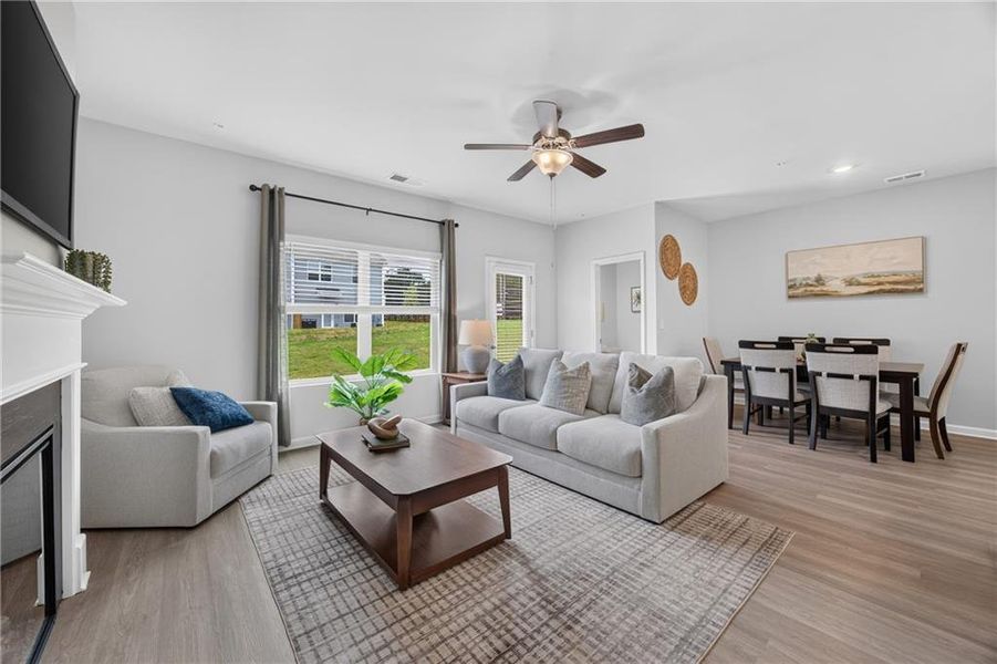 Furnished interior view inside a new home in Lake Harbin, Morrow (Image 13).