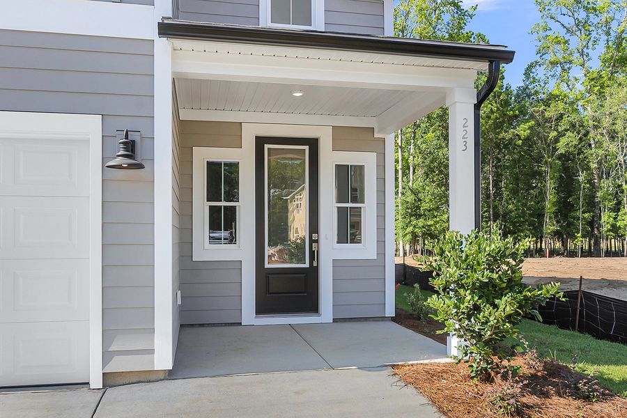 Exterior details and patio area of a home in Pineland Preserve, Summerville (Image 3). Exterior details and patio area of a home in Pineland Preserve, Summerville (Image 3).