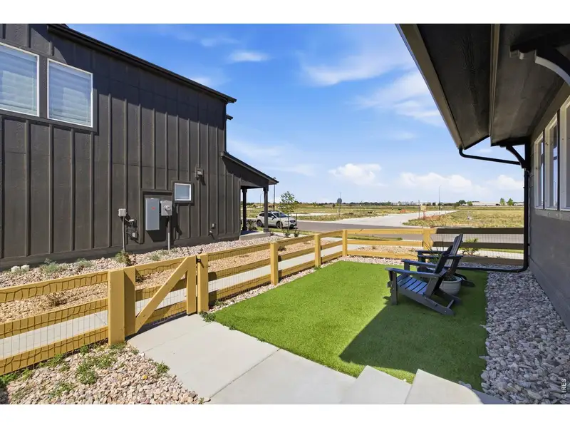 Exterior details and patio area of a home in Bloom, Fort Collins (Image 4).