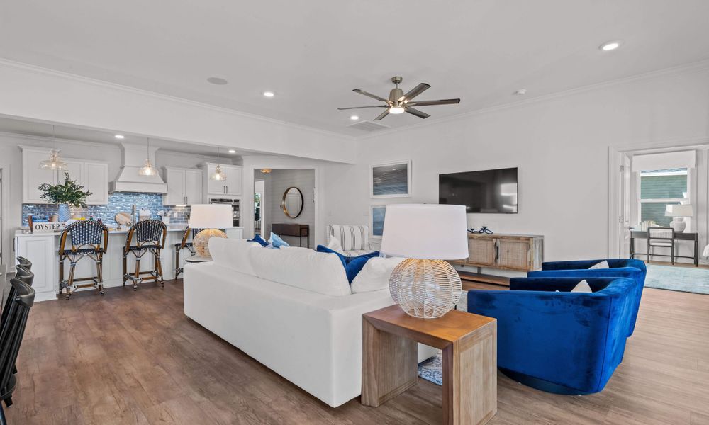 Representative furnished interior of a home built from the The Longboard by Chesapeake Homes in Bridgewater - Shorehaven Village, Little River (Image 35).