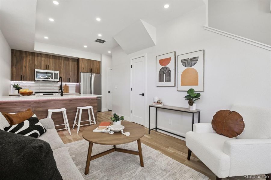 Furnished interior view inside a new home in , Denver (Image 30).