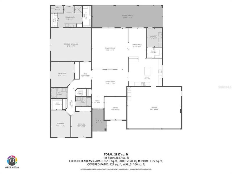 2D floor plan layout of this home in , Dunnellon, FL (Image 5).