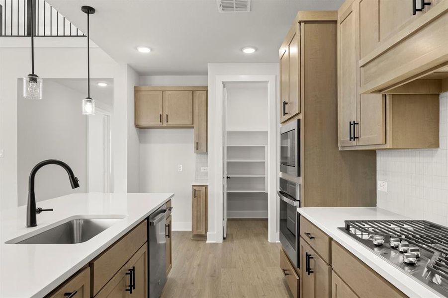 Close-up of interior finishes inside a home in Discovery Collection at Union Park, Little Elm (Image 12).