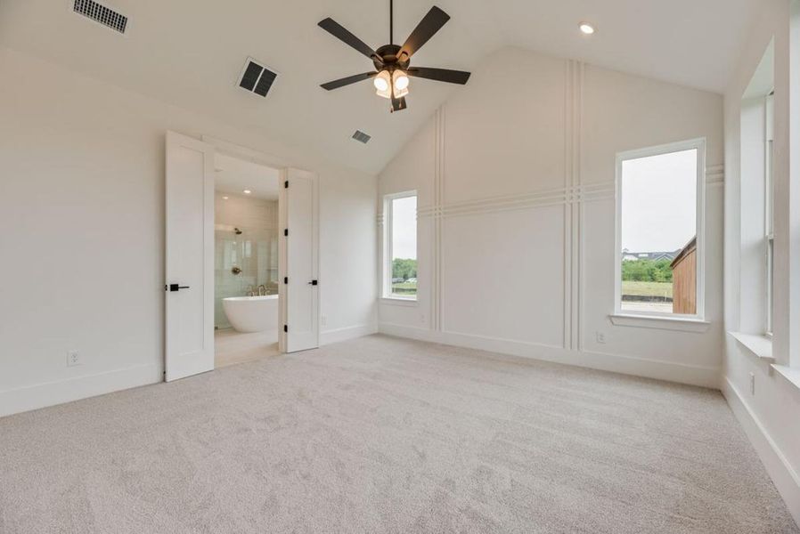 Spacious, unfurnished interior of a new home in Park Place, Prosper (Image 25). Spacious, unfurnished interior of a new home in Park Place, Prosper (Image 25).
