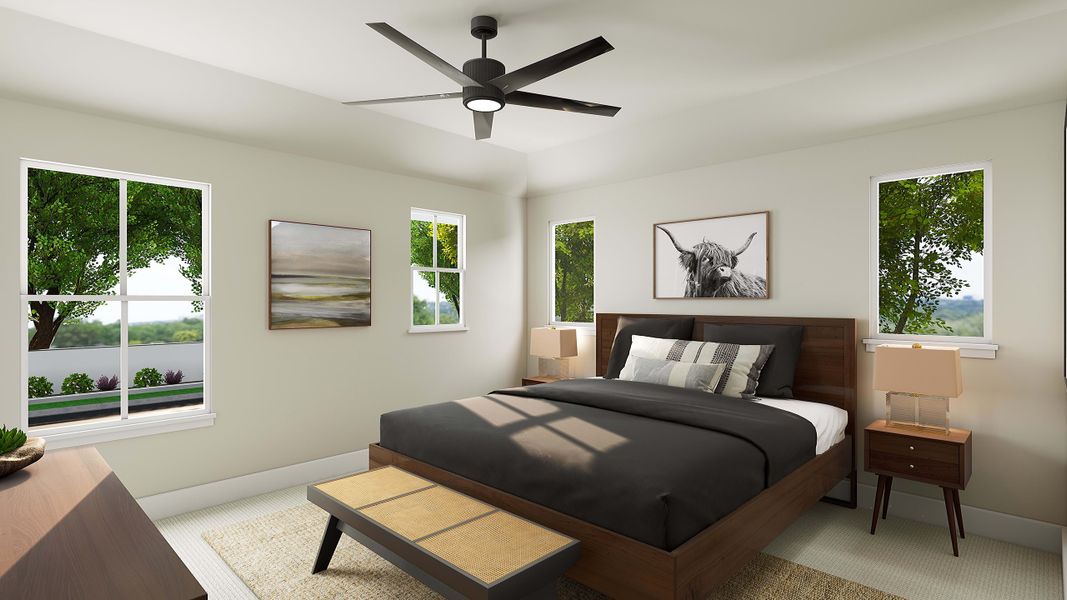 Furnished interior view inside a new home in The Retreat at Harvest, Argyle (Image 8).