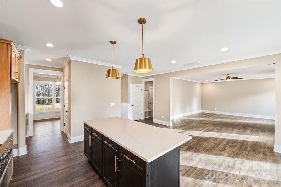 Furnished interior view inside a new home in , Wingate (Image 7).