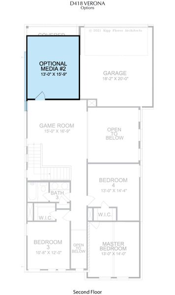 2D floor plan layout for the The Verona - D418 by Landon Homes in Dominion at Brookhollow, Prosper, TX (Image 26). 2D floor plan layout for the The Verona - D418 by Landon Homes in Dominion at Brookhollow, Prosper, TX (Image 26).