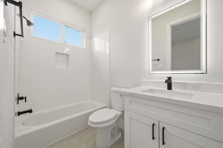 Furnished interior view inside a new home in Cedar Post, Houston (Image 11). Furnished interior view inside a new home in Cedar Post, Houston (Image 11).