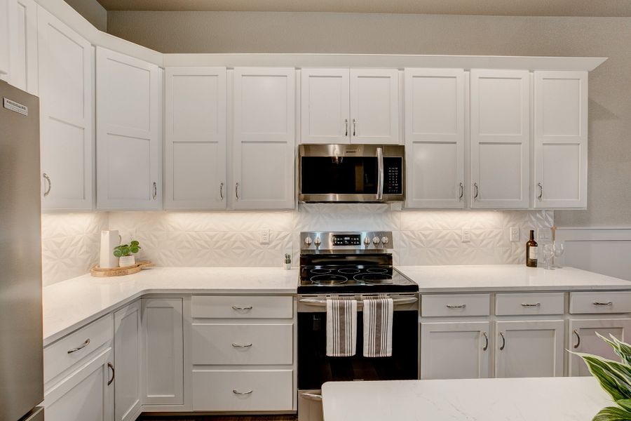 Representative furnished interior of a home built from the The Barrington 2 by Landmark Homes in Highlands at Fox Hill, Longmont (Image 7). Representative furnished interior of a home built from the The Barrington 2 by Landmark Homes in Highlands at Fox Hill, Longmont (Image 7).