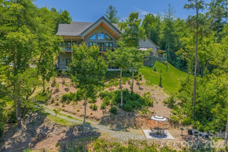 Back of House View From Lake