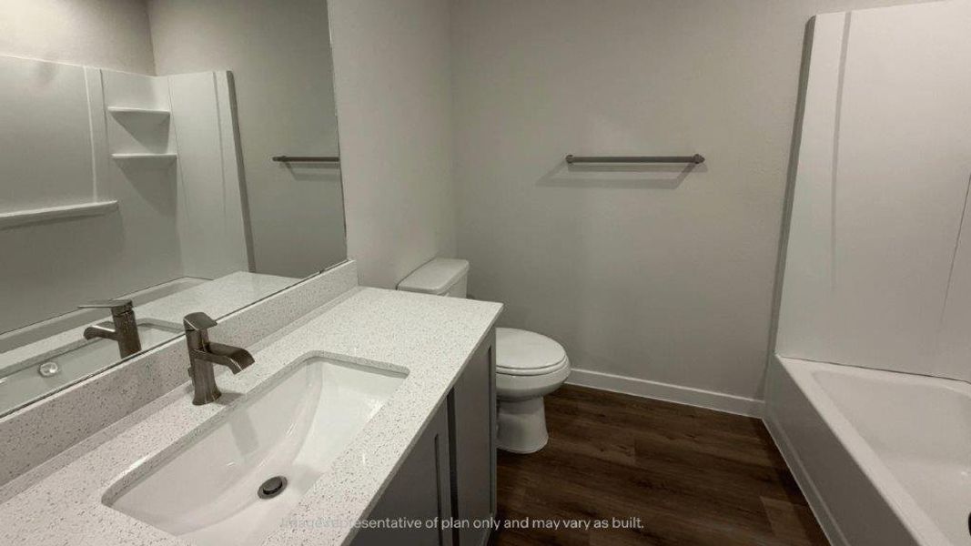 Furnished interior view inside a new home in King's Landing, Corpus Christi (Image 6).