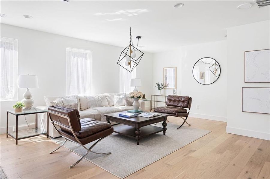 Furnished interior view inside a new home in , Atlanta (Image 55).