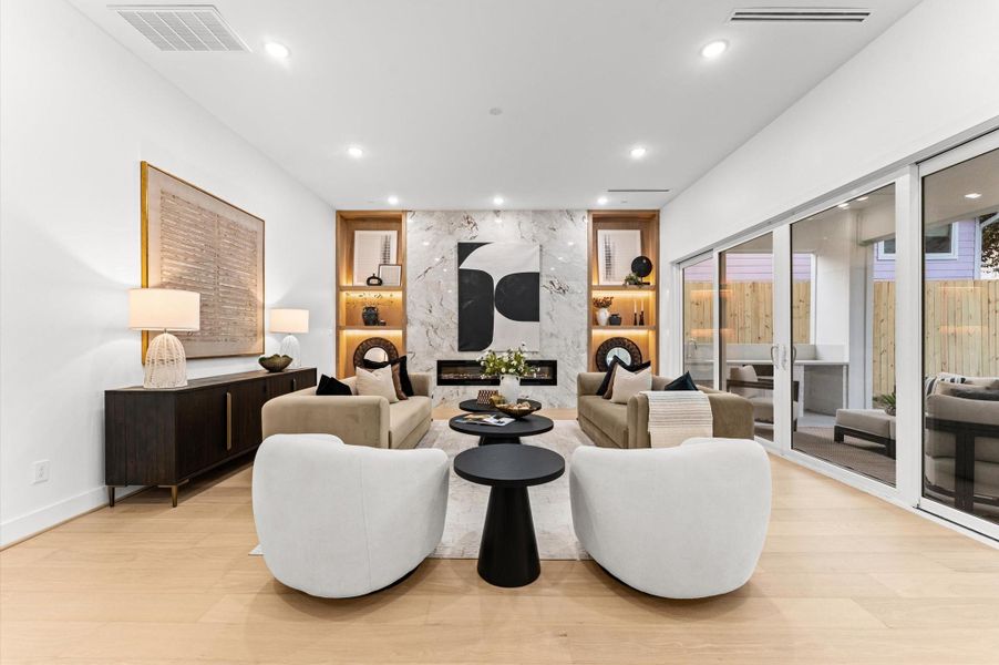 Furnished interior view inside a new home in , Houston (Image 44).